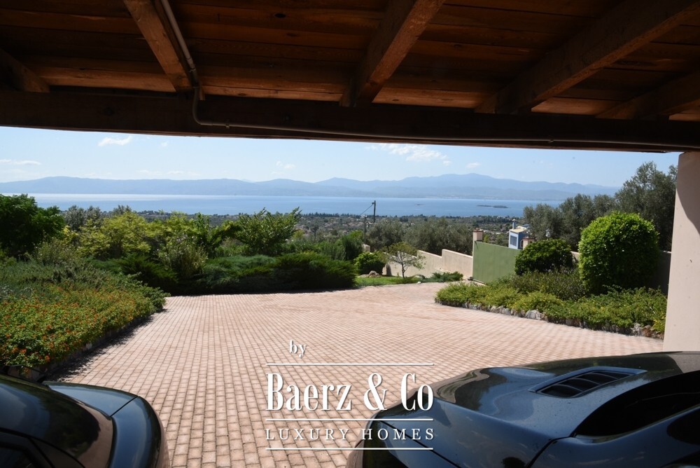 Tuscan-Style Villa in Amarynthos with Panoramic Sea & Mountain Views image