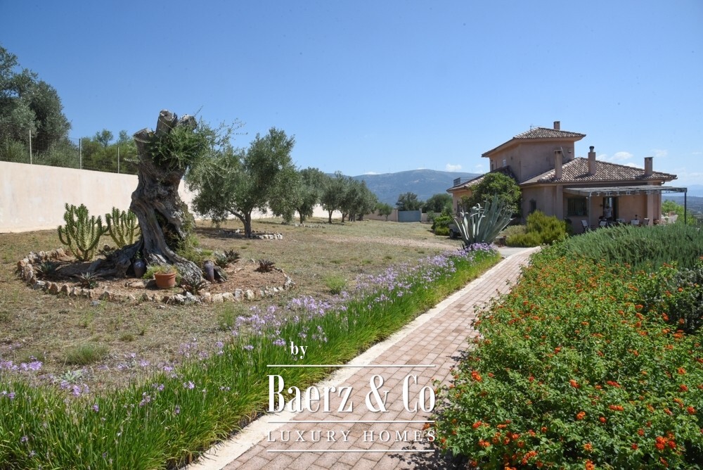 Tuscan-Style Villa in Amarynthos with Panoramic Sea & Mountain Views image