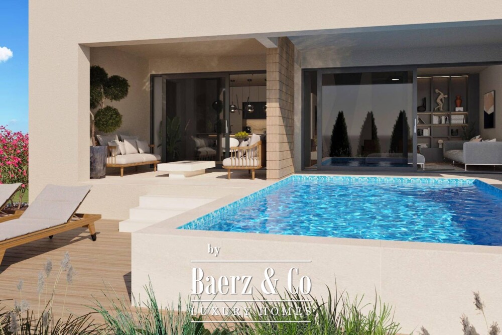 Zadar, Sveti Filip i Jakov, three-room apartment with garden and pool image