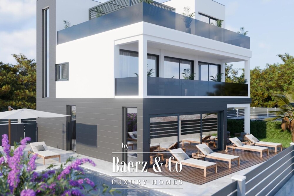 Dolac, NEW CONSTRUCTION, house with pool and sea view image