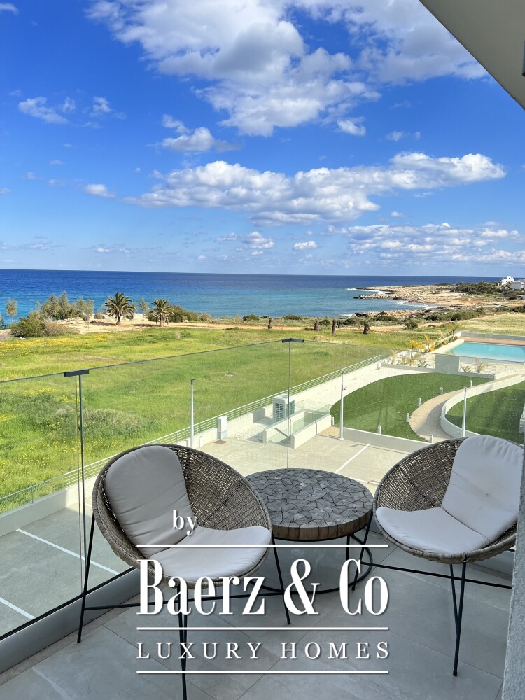 Q Emerald Bay – key ready furnished 3 bedroom penthouse with sea view, beachfront Protaras (B402) image