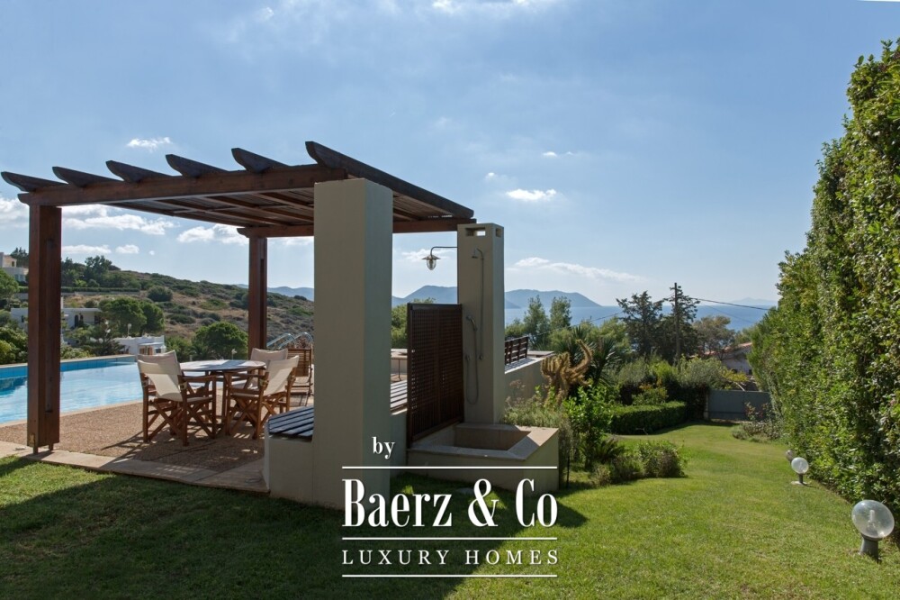 Seaside Villa in Anavyssos | Private Pool, Sea Views, Steps from the Beach image
