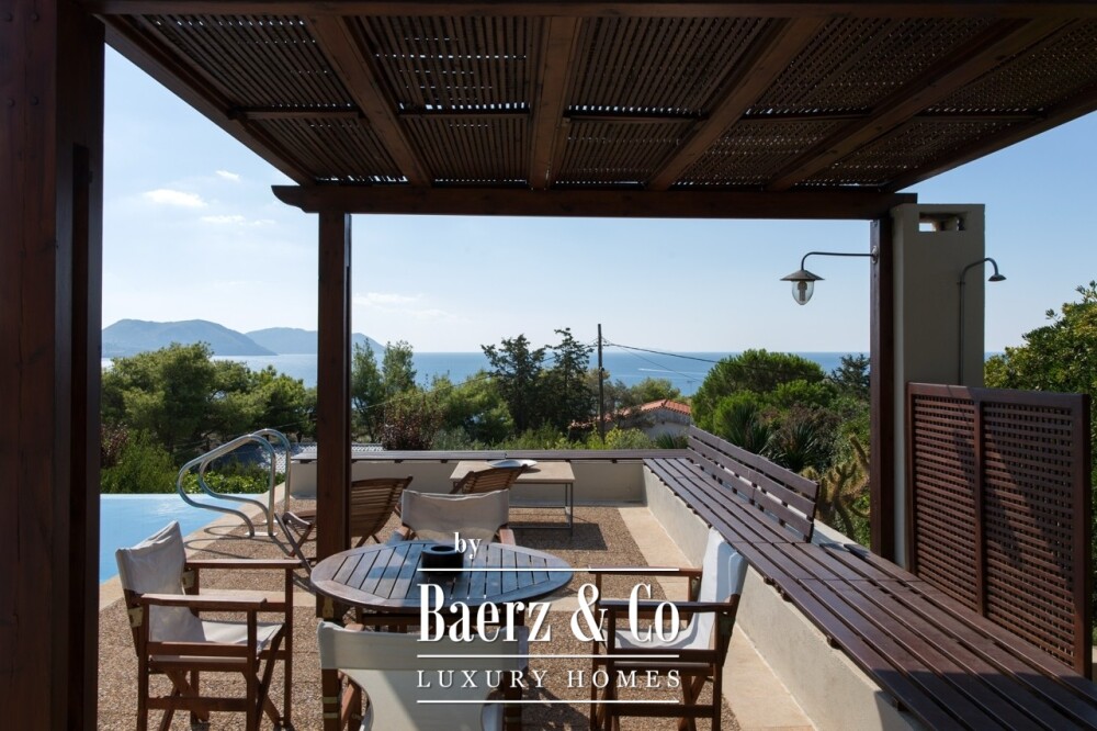 Seaside Villa in Anavyssos | Private Pool, Sea Views, Steps from the Beach image