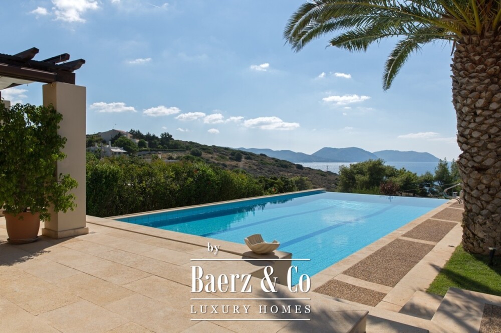 Seaside Villa in Anavyssos | Private Pool, Sea Views, Steps from the Beach image