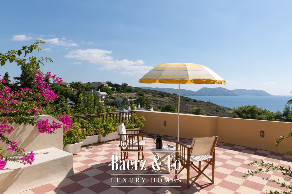 Seaside Villa in Anavyssos | Private Pool, Sea Views, Steps from the Beach image