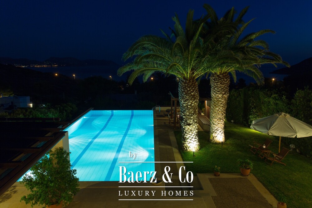 Seaside Villa in Anavyssos | Private Pool, Sea Views, Steps from the Beach image