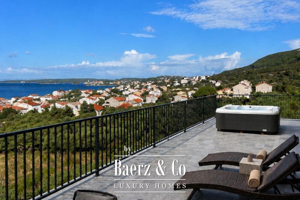 Rab - Barbat - Exclusive Mediterranean villa with a swimming pool and a beautiful view of the sea a image