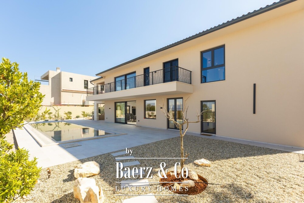 Labin, Drenje, modern villa with pool and open sea view image
