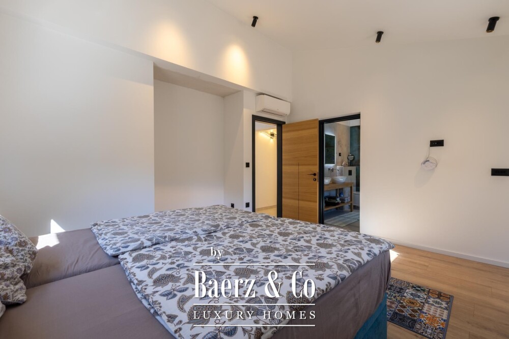 Labin, Drenje, modern villa with pool and open sea view image