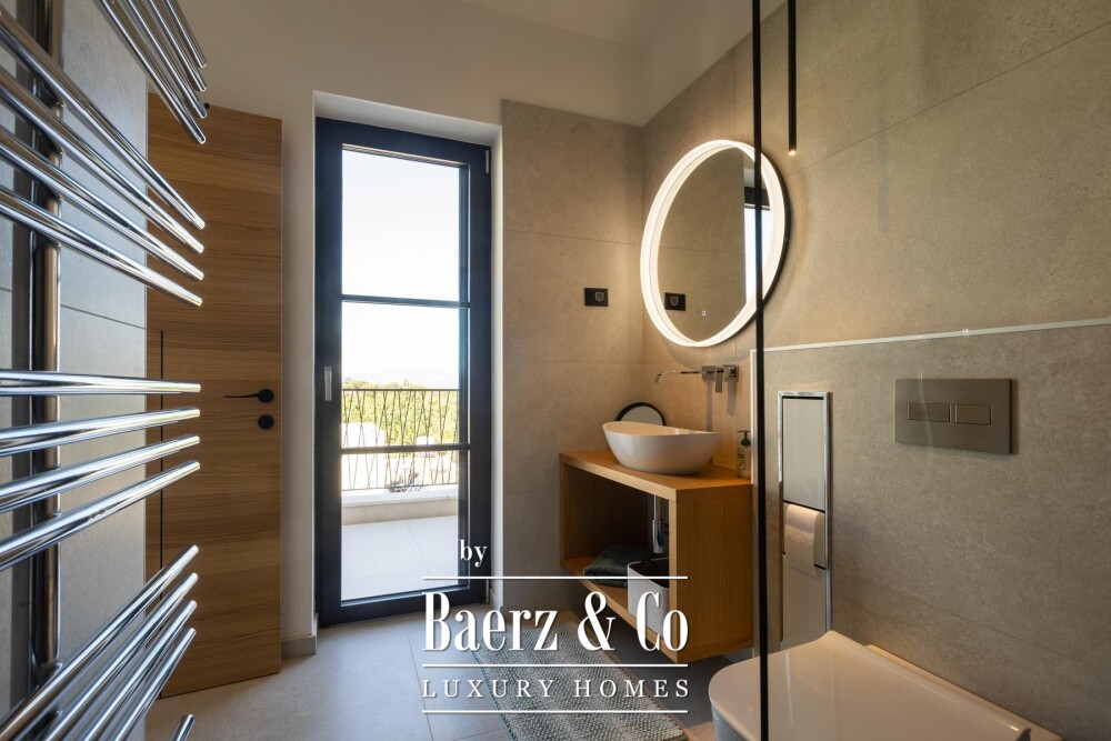 Labin, Drenje, modern villa with pool and open sea view image