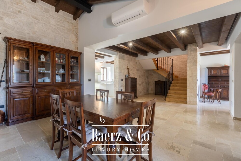 Istria, Višnjan, a beautiful stone villa with a pool in a peaceful natural setting image