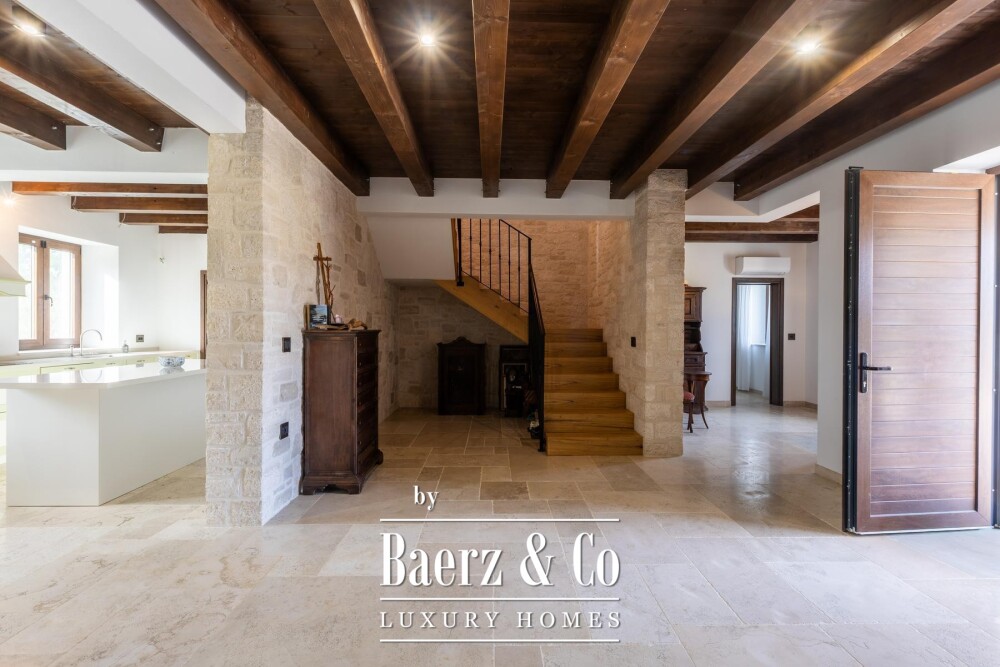 Istria, Višnjan, a beautiful stone villa with a pool in a peaceful natural setting image