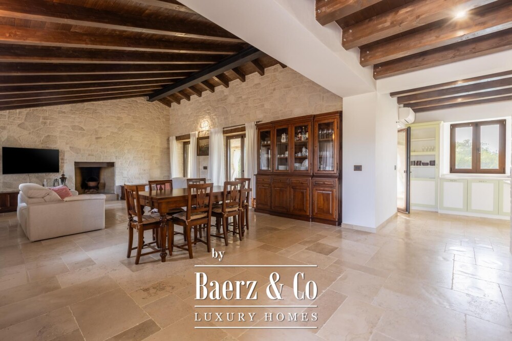 Istria, Višnjan, a beautiful stone villa with a pool in a peaceful natural setting image