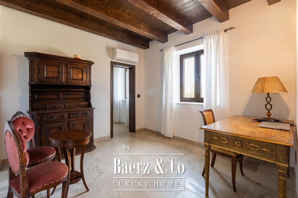 Istria, Višnjan, a beautiful stone villa with a pool in a peaceful natural setting image