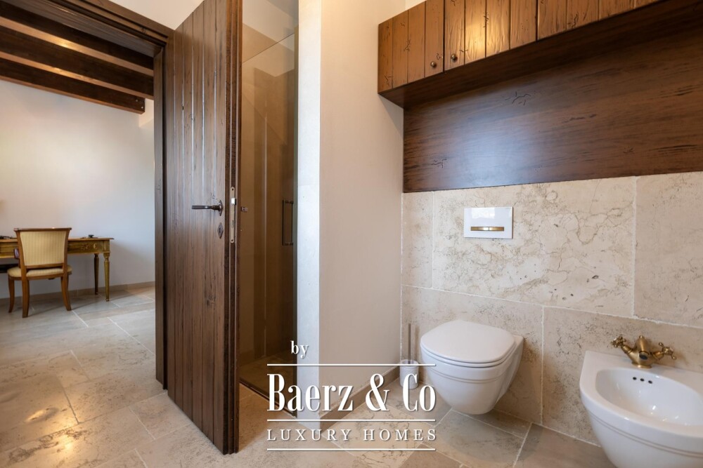 Istria, Višnjan, a beautiful stone villa with a pool in a peaceful natural setting image
