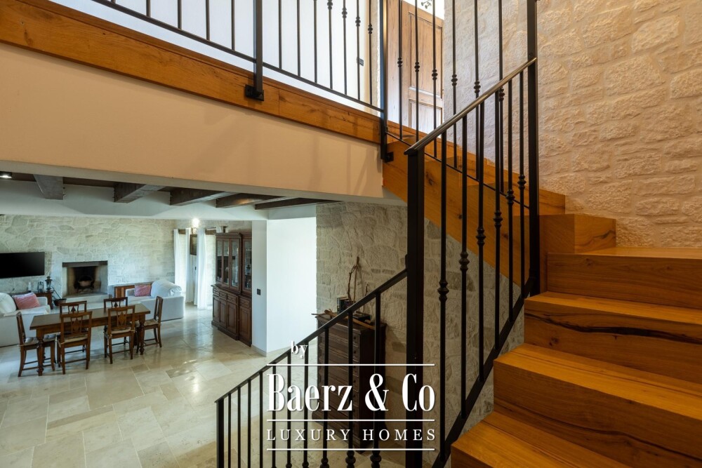 Istria, Višnjan, a beautiful stone villa with a pool in a peaceful natural setting image