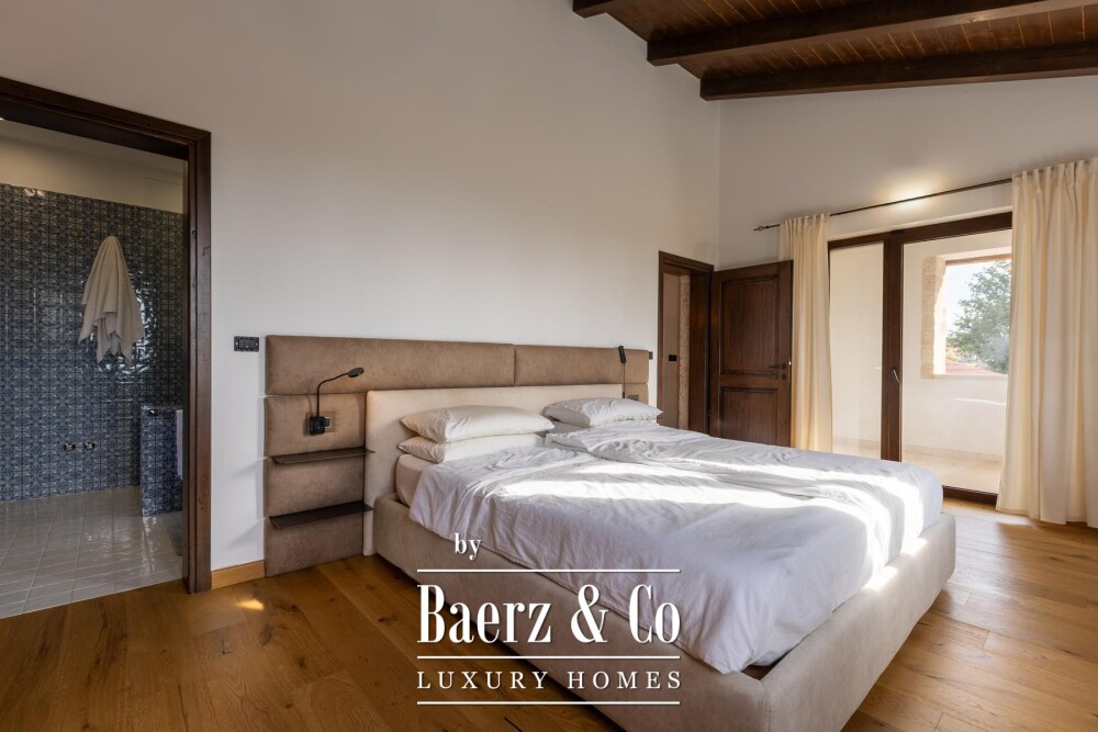 Istria, Višnjan, a beautiful stone villa with a pool in a peaceful natural setting image