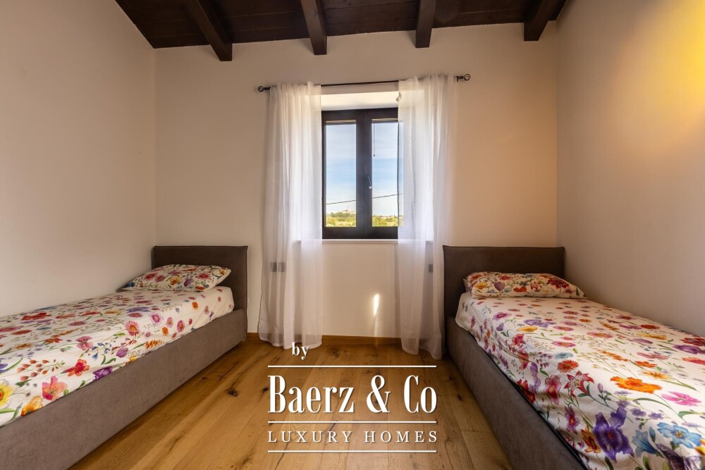 Istria, Višnjan, a beautiful stone villa with a pool in a peaceful natural setting image