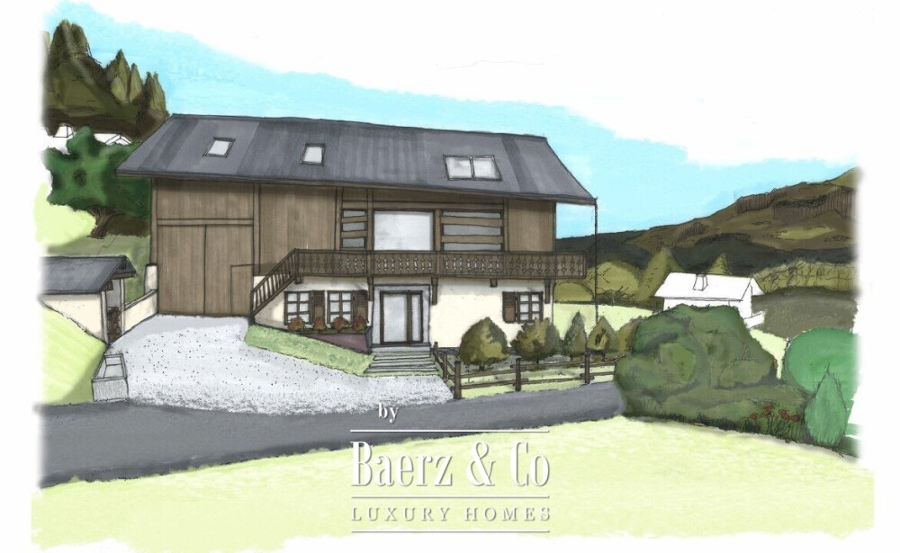 Authentic farmhouse to renovate - Mont Blanc view image
